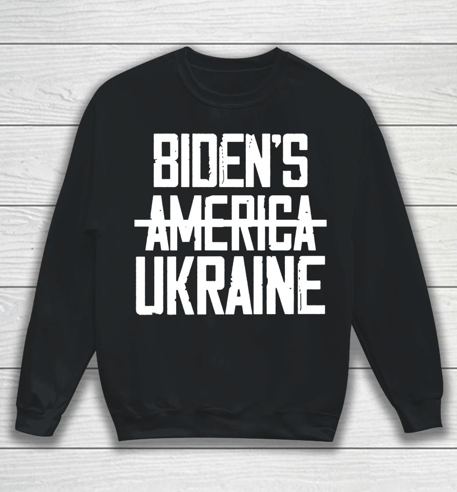 Irish Peach Designs Merch Biden's America Ukraine Sweatshirt