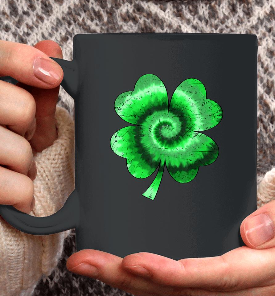 Irish Shamrock Tie Dye Happy St Patrick's Day Go Lucky Gift Coffee Mug