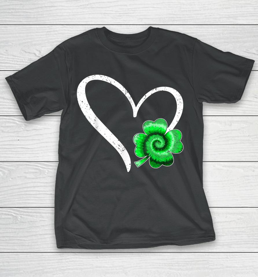 Irish Shamrock Tie Dye Happy St Patricks Day Go Lucky Gift T-Shirt