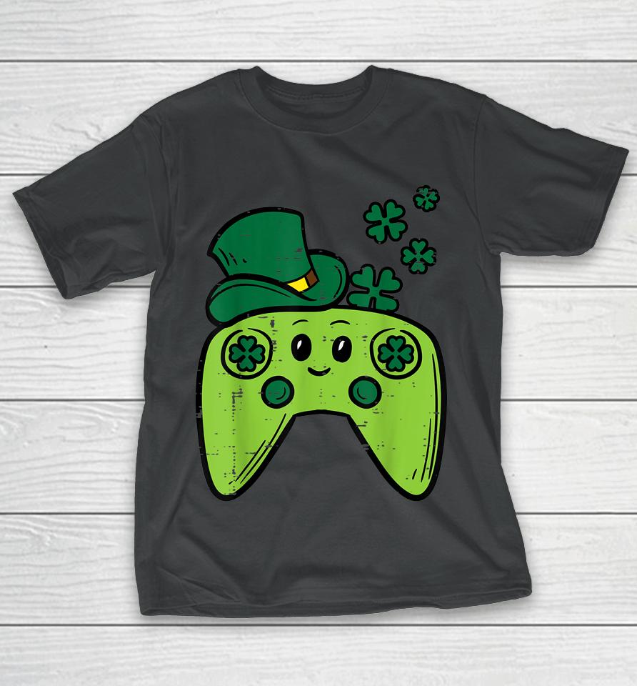Irish Video Game Controller Gamer Boys Girls  St Patrick's Day T-Shirt