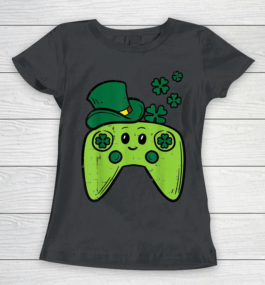 Irish Video Game Controller Gamer Boys Girls  St Patrick's Day Women T-Shirt