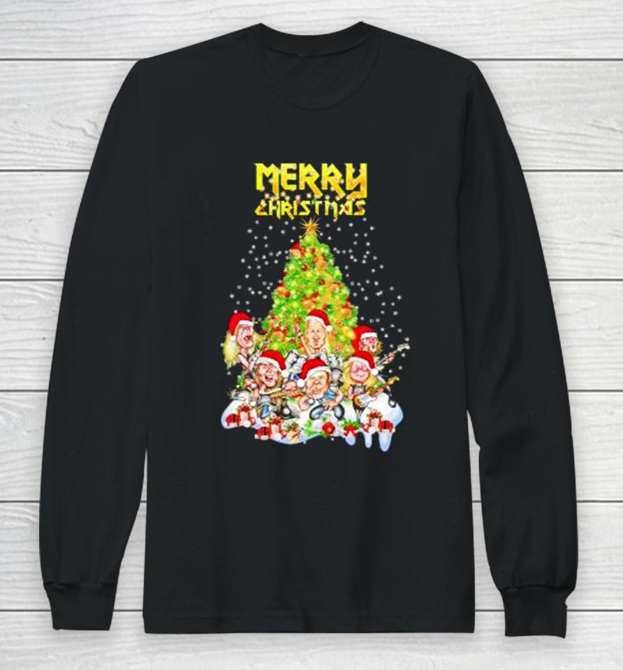 Iron Maiden Merry Christmas Tree Sweatshirts Long Sleeve T-Shirt