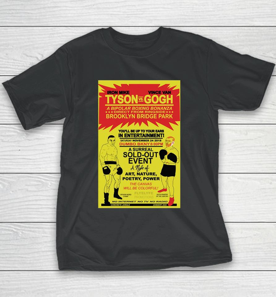 Iron Mike Tyson Vs Vince Van Gogh Youth T-Shirt