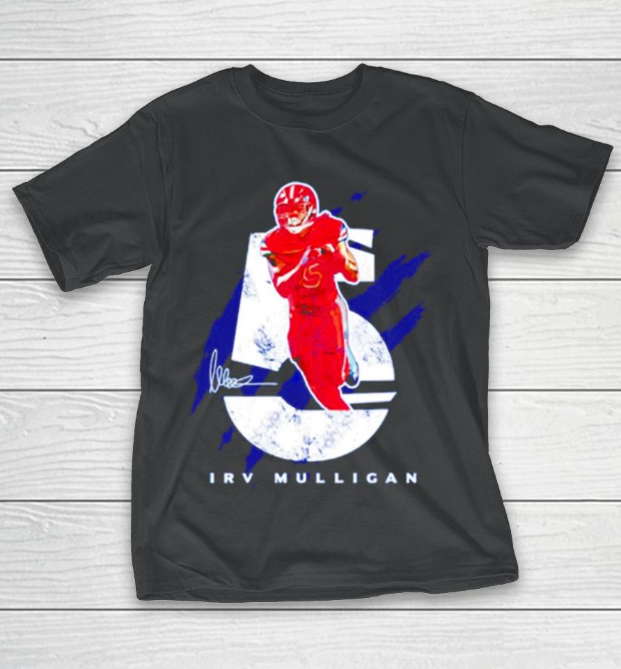Irv Mulligan 5 Jackson State Tigers Football Signature T-Shirt