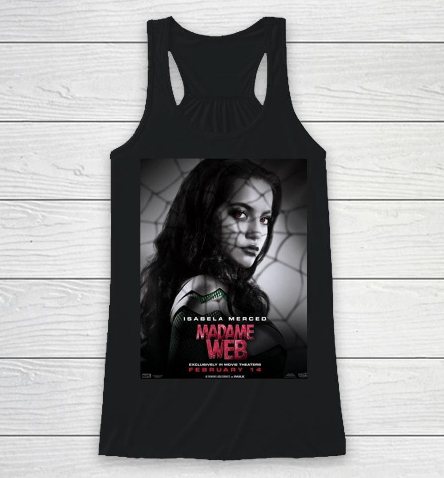 Isabela Merced Madame Web Exclusively In Movie Theaters On February 14 Racerback Tank