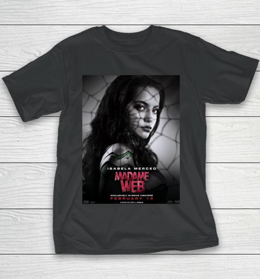 Isabela Merced Madame Web Exclusively In Movie Theaters On February 14 Youth T-Shirt