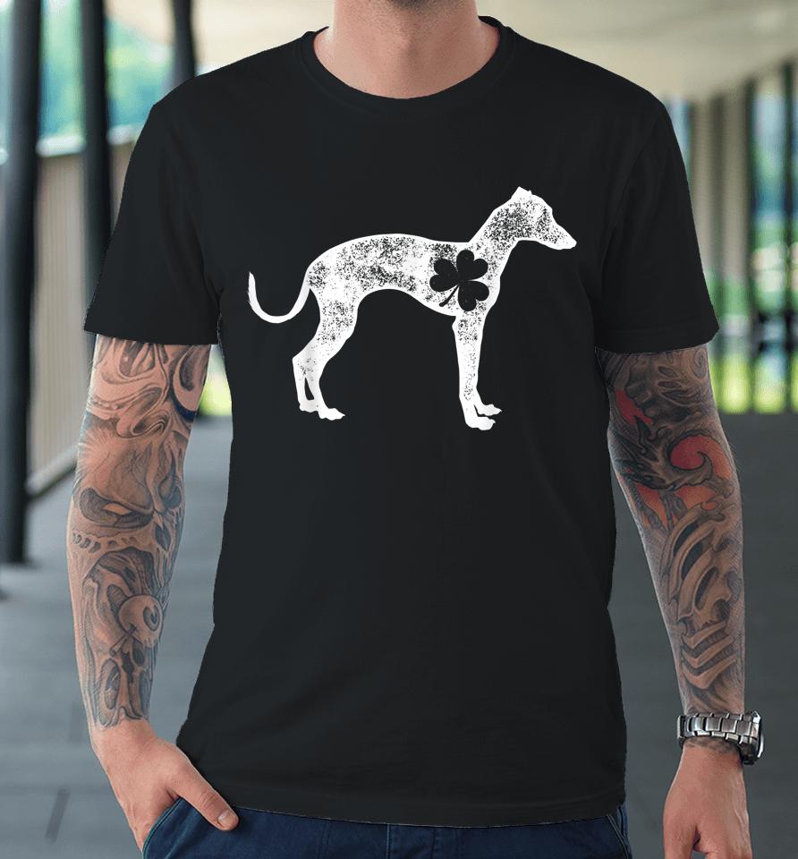 Italian Greyhound St Patrick's Day Shamrock Dog Premium T-Shirt