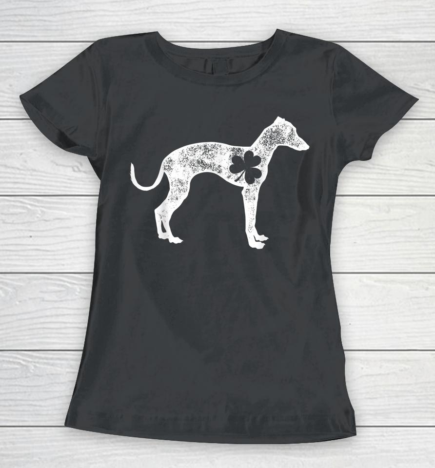 Italian Greyhound St Patrick's Day Shamrock Dog Women T-Shirt