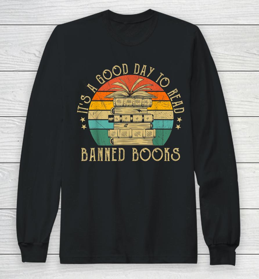 It's A Good Day To Read Banned Books Vintage Long Sleeve T-Shirt