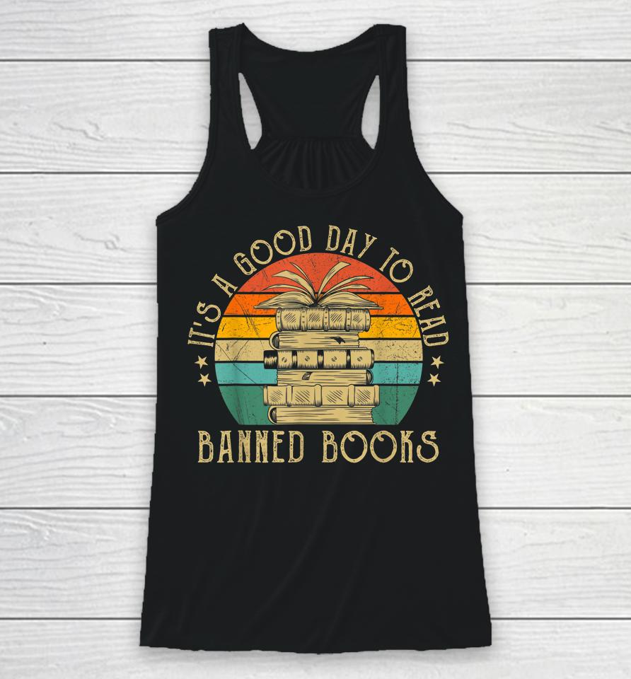 It's A Good Day To Read Banned Books Vintage Racerback Tank
