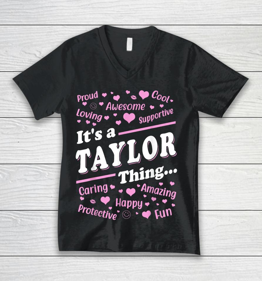 It's A Taylor Thing Unisex V-Neck T-Shirt