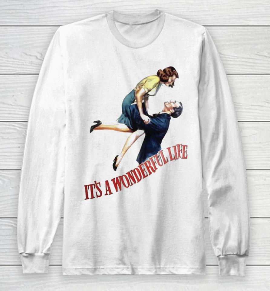 It’s A Wonderful Life From A Vintage 1946 Movie Poster Long Sleeve T-Shirt