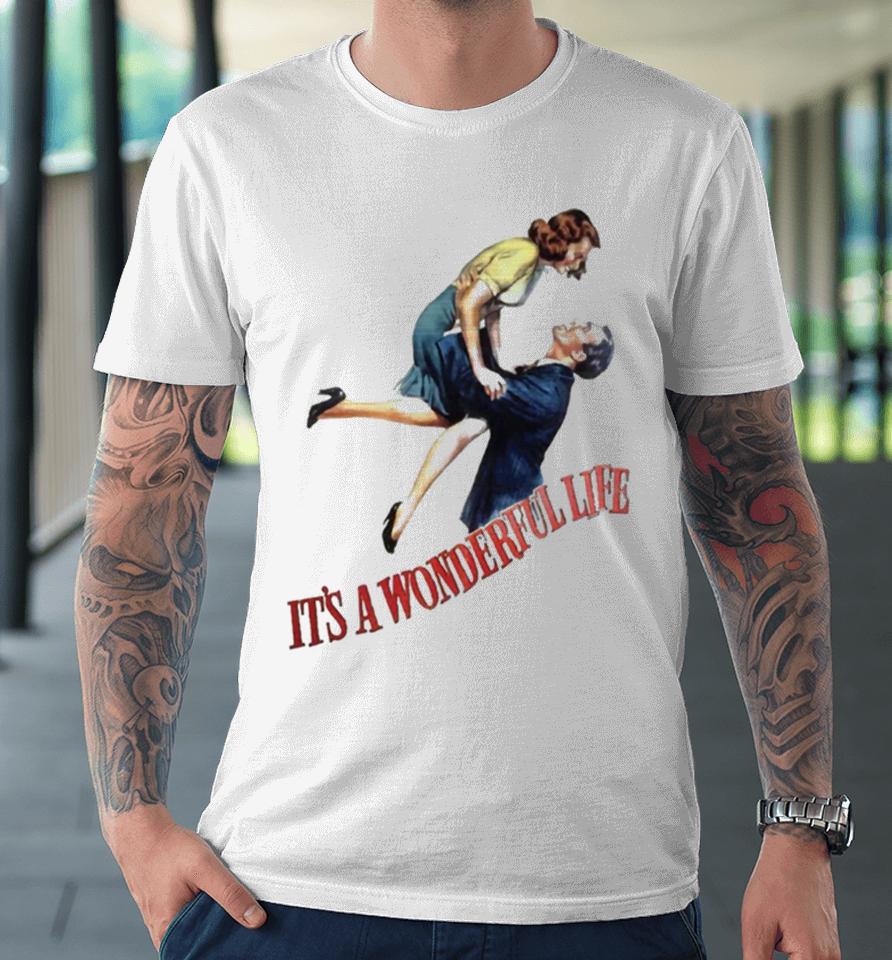 It’s A Wonderful Life From A Vintage 1946 Movie Poster Premium T-Shirt