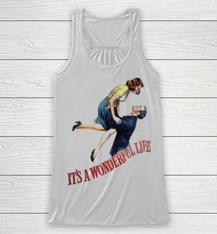 It’s A Wonderful Life From A Vintage 1946 Movie Poster Racerback Tank