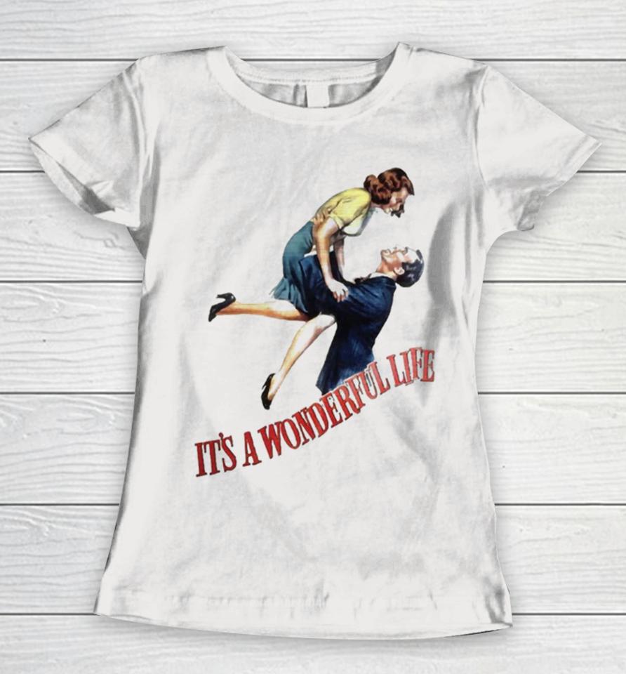 It’s A Wonderful Life From A Vintage 1946 Movie Poster Women T-Shirt
