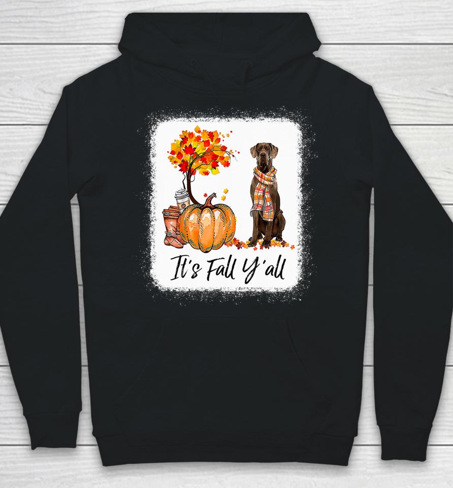 It's Fall Y'all Great Dane Dog Lovers Thanksgiving Halloween Hoodie