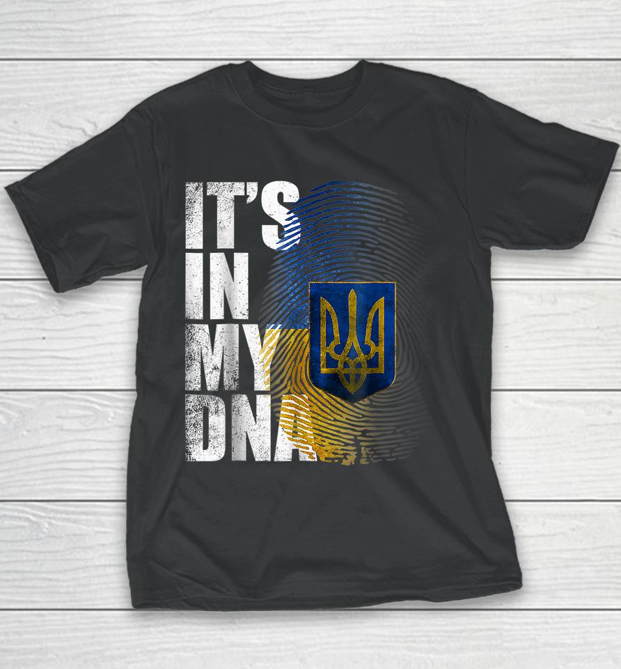 It's In My Dna Ukrainian Support Ukraine Youth T-Shirt