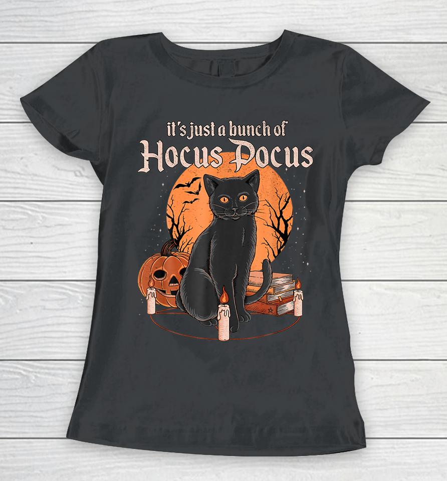 It's Just A Bunch Of Hocus Pocus Cat Women T-Shirt