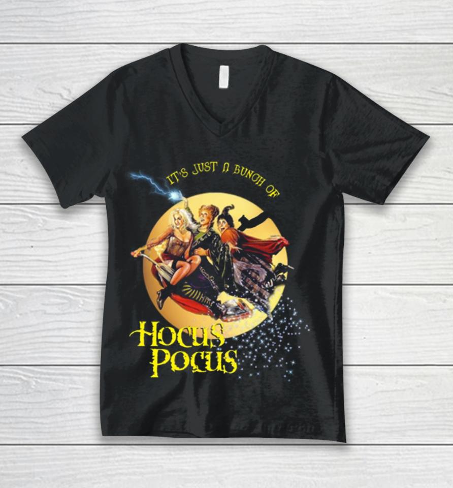 It’s Just A Bunch Of Hocus Pocus Iconic Halloween Unisex V-Neck T-Shirt