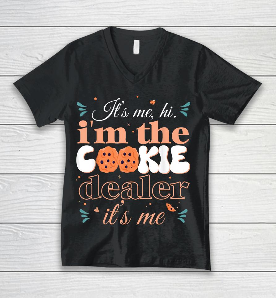 It's Me Hi I'm The Cookie Dealer Girls Scout Troop Scouting Unisex V-Neck T-Shirt