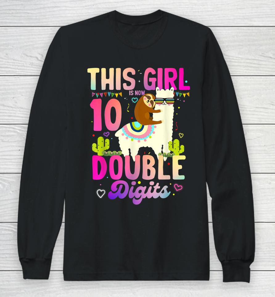 It's My 10Th Birthday T-Shirt This Girl Is Now 10 Years Old Long Sleeve T-Shirt