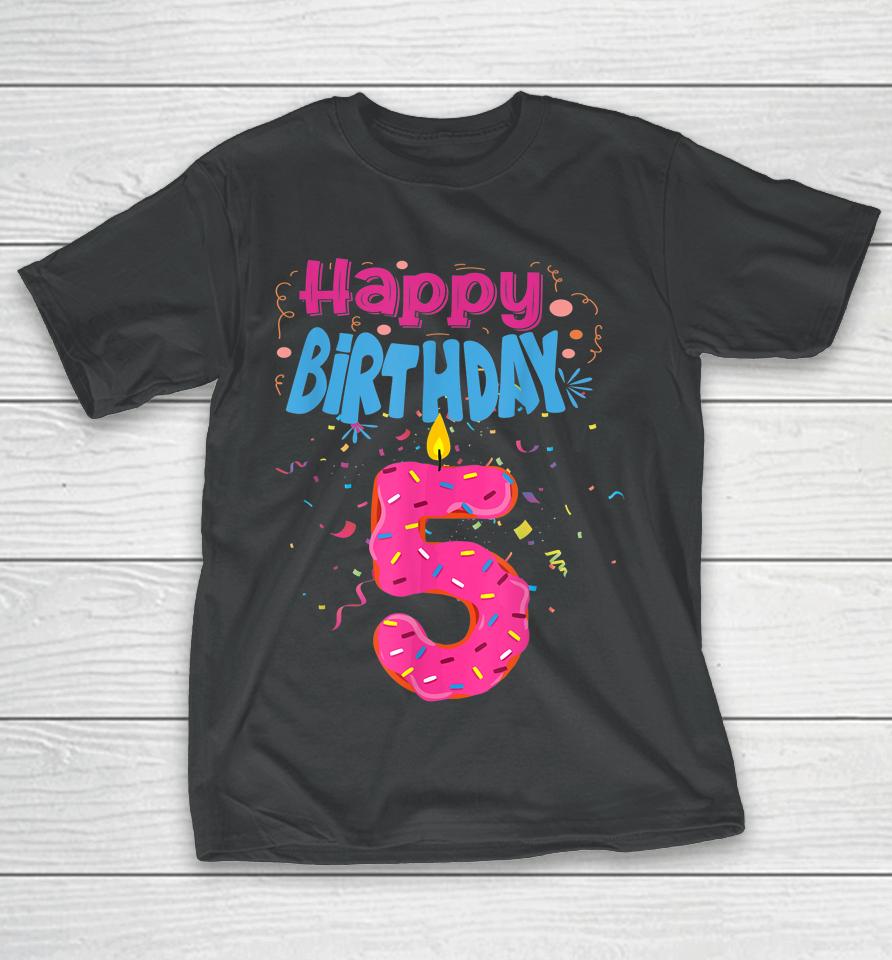 It's My 5Th Birthday Sweet Donut 5 Years Old Funny Gifts T-Shirt