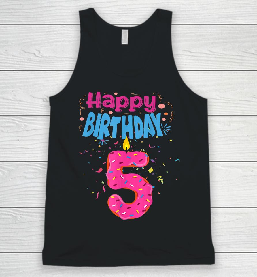 It's My 5Th Birthday Sweet Donut 5 Years Old Funny Gifts Unisex Tank Top
