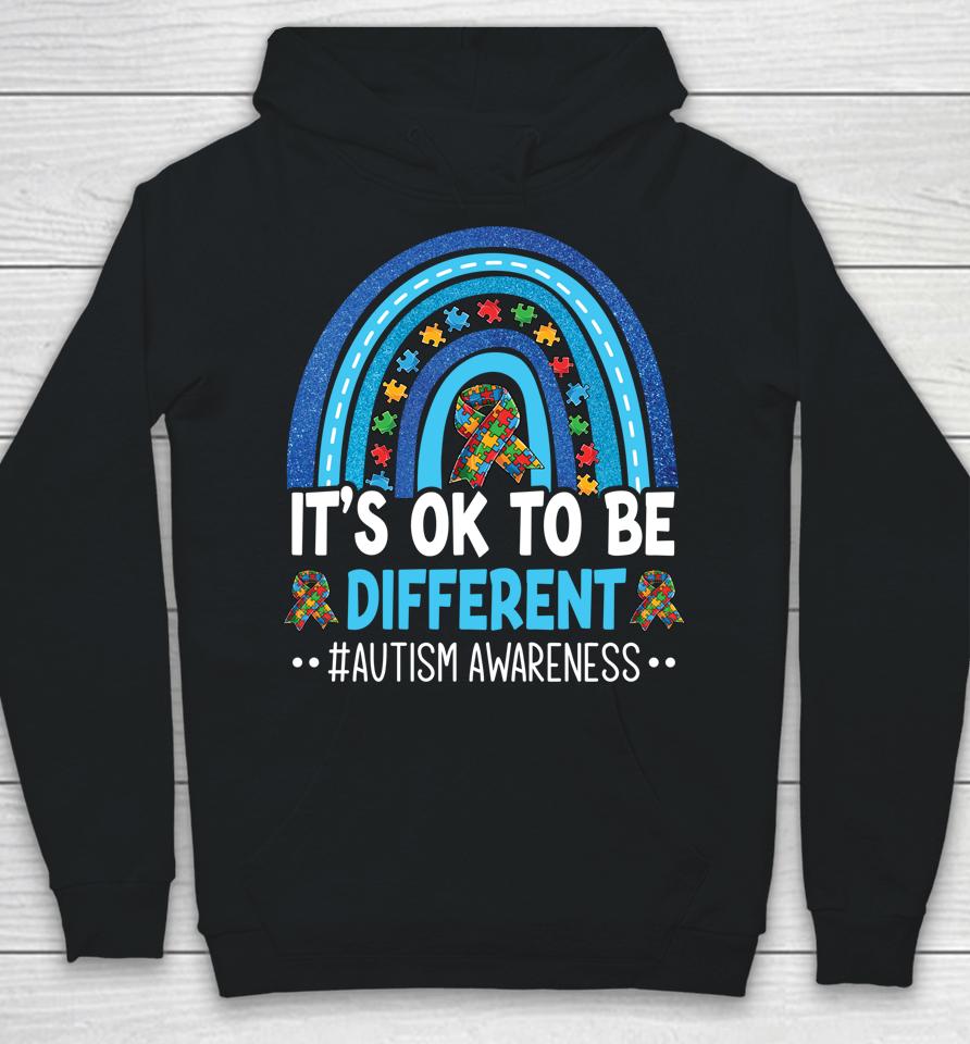 It's Ok To Be Different Autism Awareness Month Rainbow Mom Hoodie