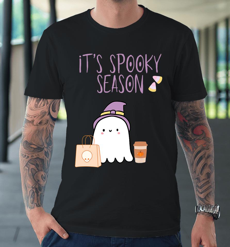It's Spooky Season Cute Halloween Shopping Ghost Premium T-Shirt
