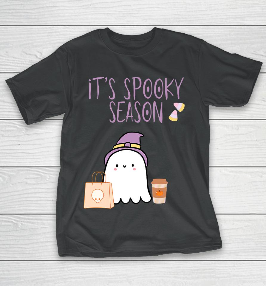 It's Spooky Season Cute Halloween Shopping Ghost T-Shirt