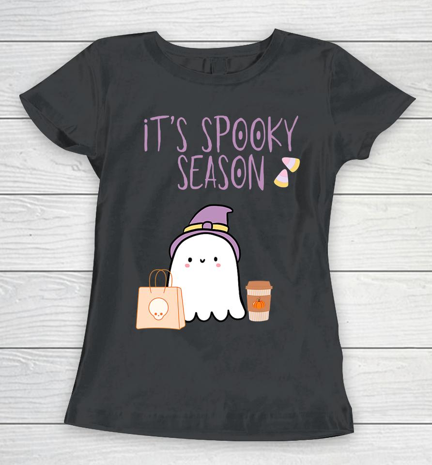 It's Spooky Season Cute Halloween Shopping Ghost Women T-Shirt