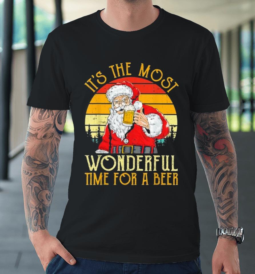 It’s The Most Wonderful Time For A Beer Christmas Vintage 2023 Premium T-Shirt