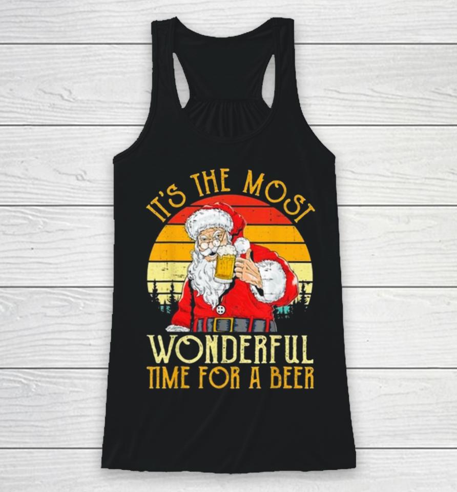 It’s The Most Wonderful Time For A Beer Christmas Vintage 2023 Racerback Tank