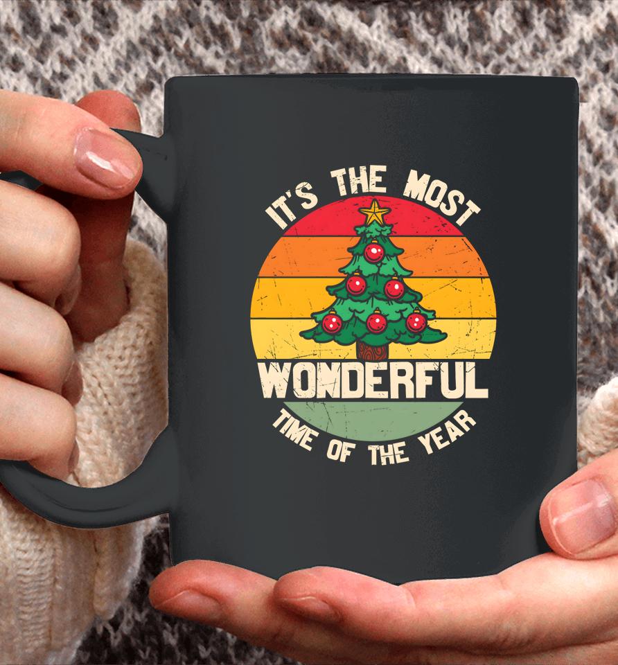 It's The Most Wonderful Time Of The Year Christmas Tree Xmas Coffee Mug