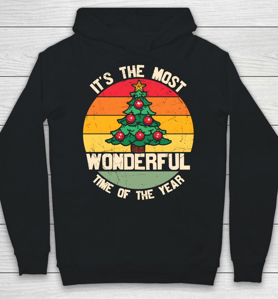 It's The Most Wonderful Time Of The Year Christmas Tree Xmas Hoodie