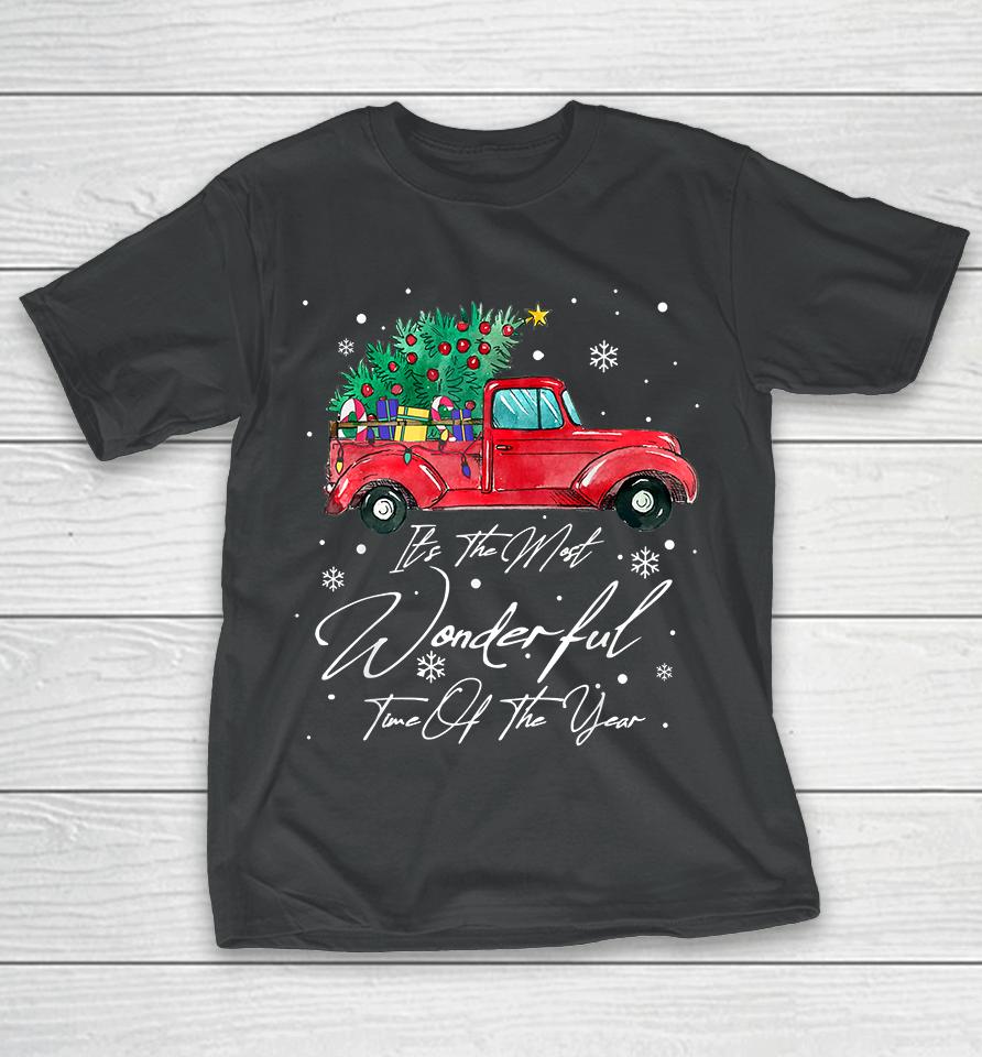 It's The Most Wonderful Time Of The Year Christmas Truck T-Shirt