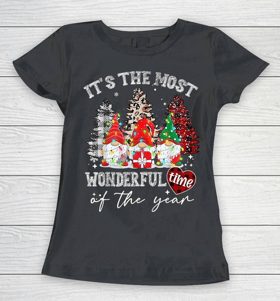 It's The Most Wonderful Time Of The Year Gnome Christams Women T-Shirt