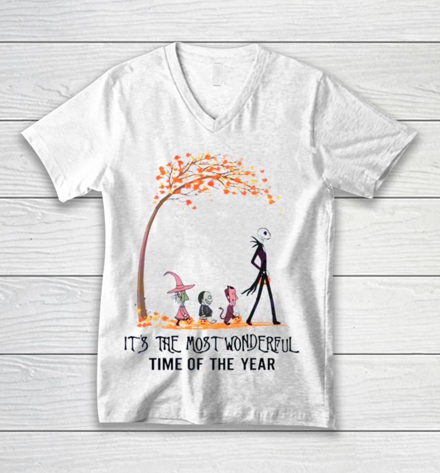 It’s The Most Wonderful Time Of The Year Horror Characters Halloween 2023 Unisex V-Neck T-Shirt