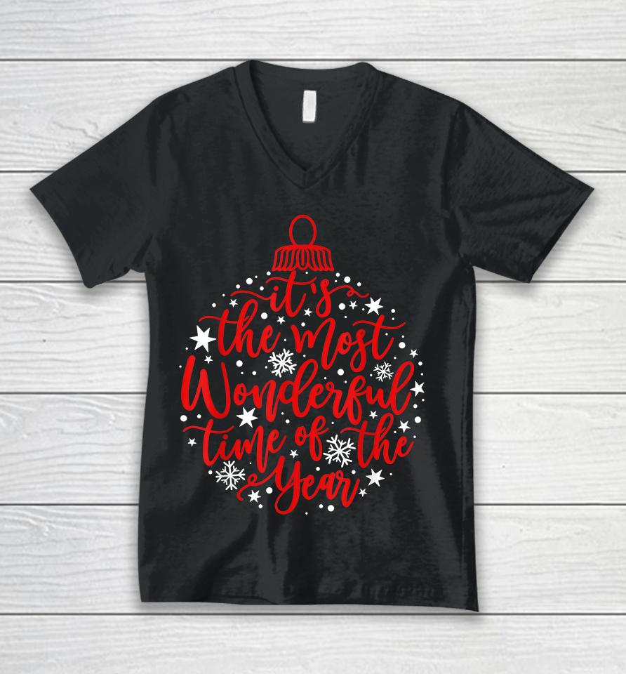It's The Most Wonderful Time Of The Year Unisex V-Neck T-Shirt