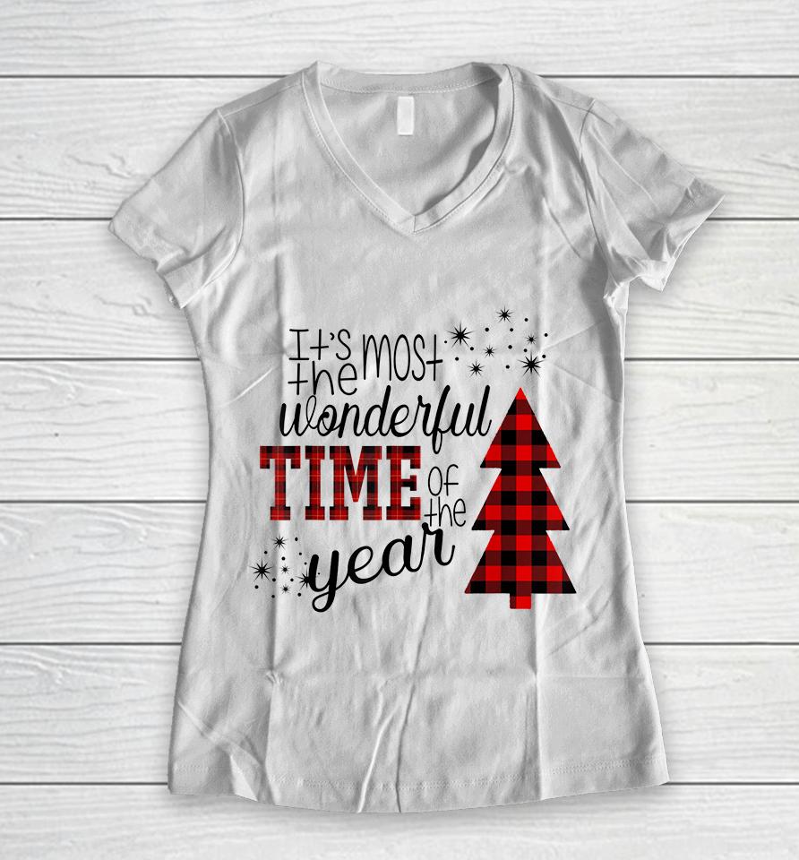It's The Most Wonderful Time Of The Year Women V-Neck T-Shirt