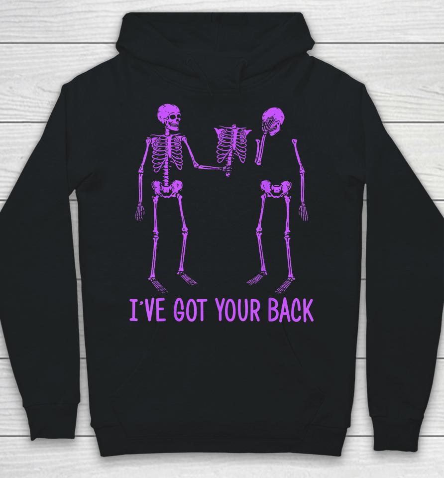 I've Got Your Back Skeleton Funny Halloween Hoodie