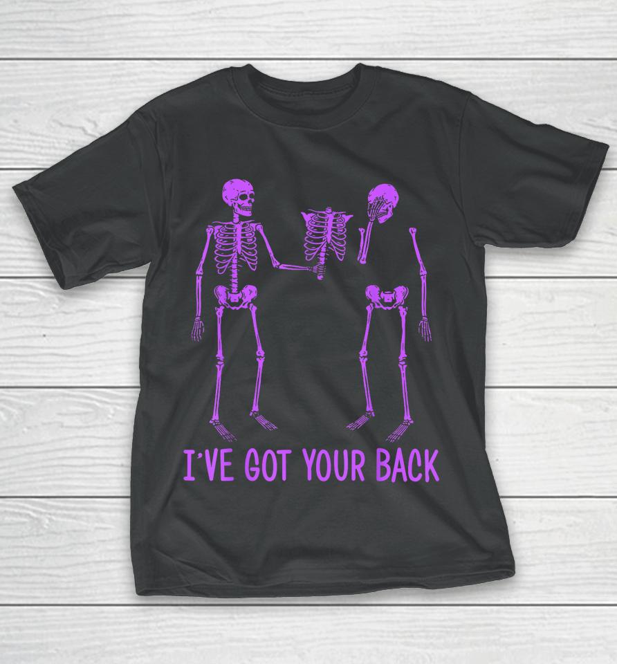 I've Got Your Back Skeleton Funny Halloween T-Shirt