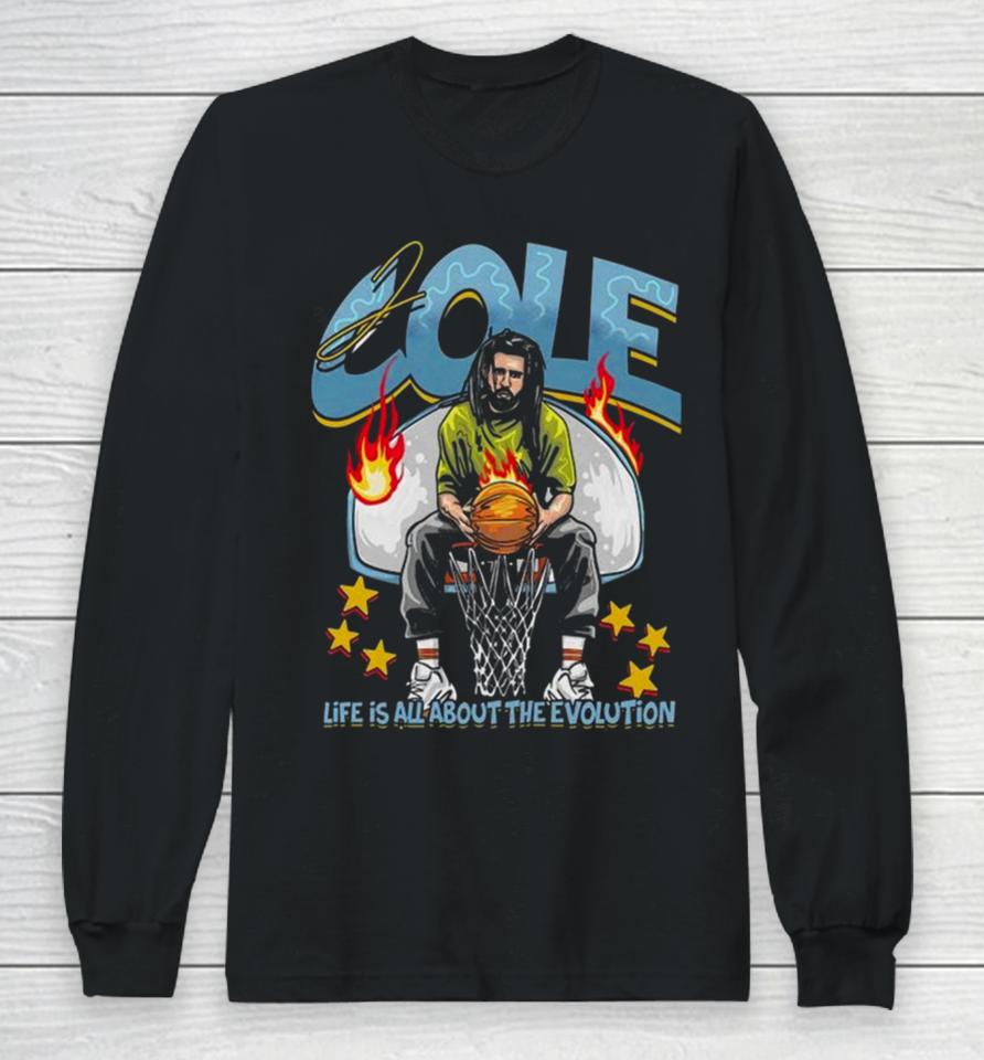 J. Cole Life Is All About The Evolution Graphic Long Sleeve T-Shirt