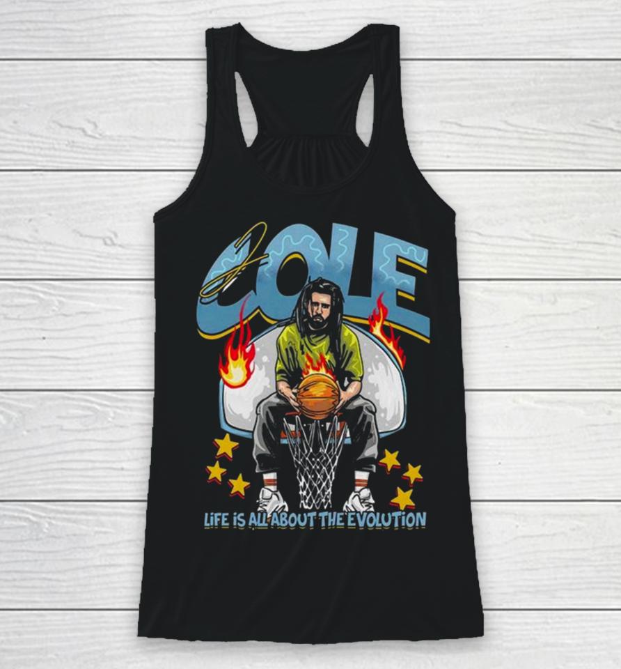 J. Cole Life Is All About The Evolution Graphic Racerback Tank
