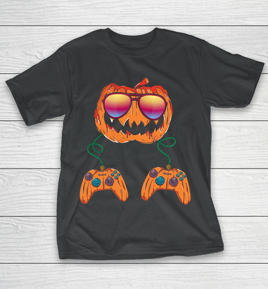 Jack O Lantern Gamer Halloween T-Shirt