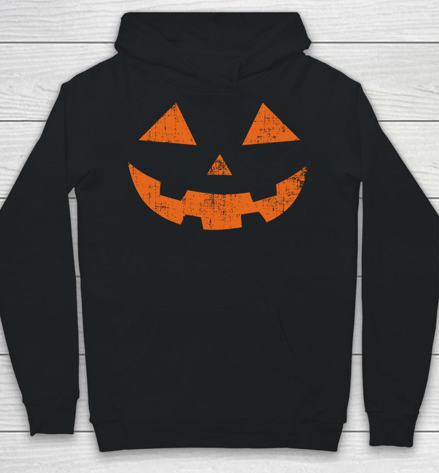 Jack O Lantern Scary Halloween Pumpkin Face Hoodie