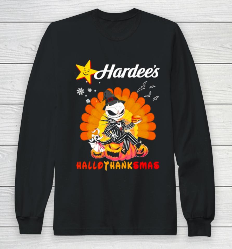 Jack Skellington Hardee’s Hallothanksmas Halloween Long Sleeve T-Shirt