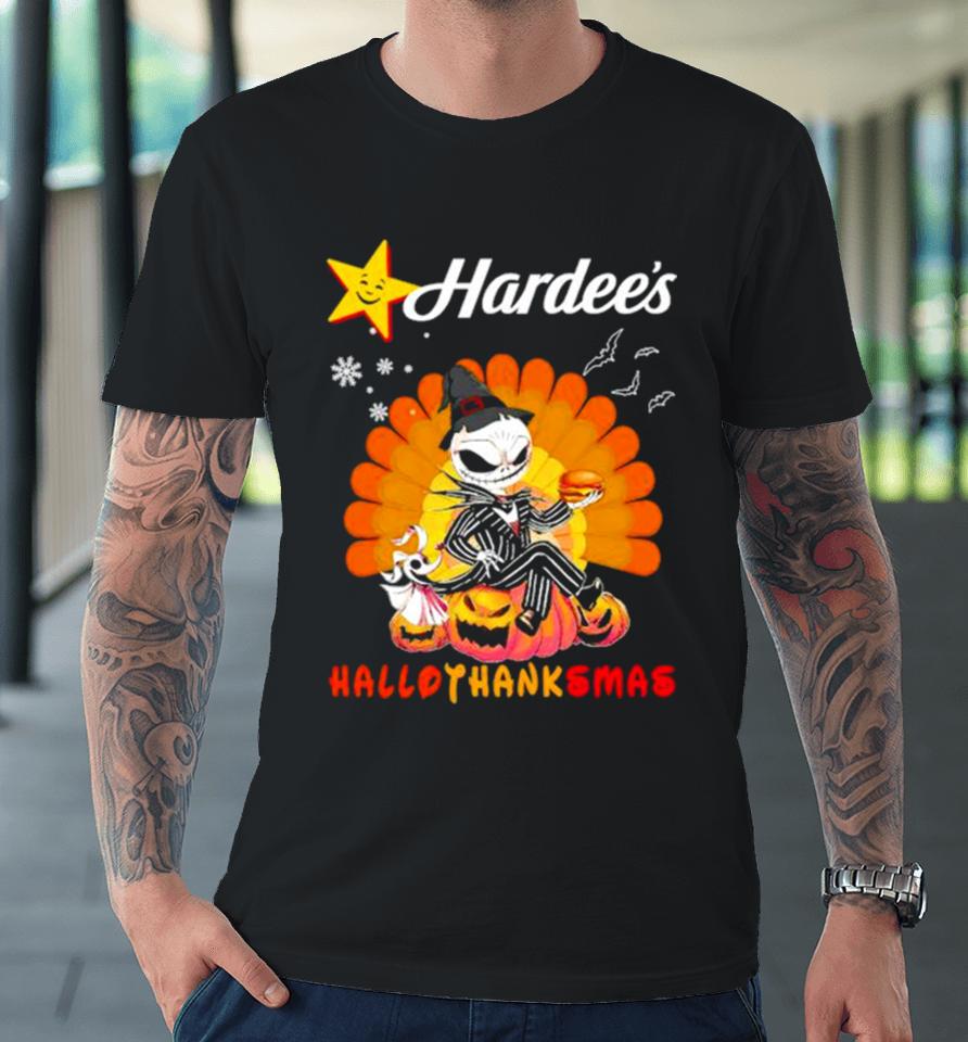 Jack Skellington Hardee’s Hallothanksmas Halloween Premium T-Shirt