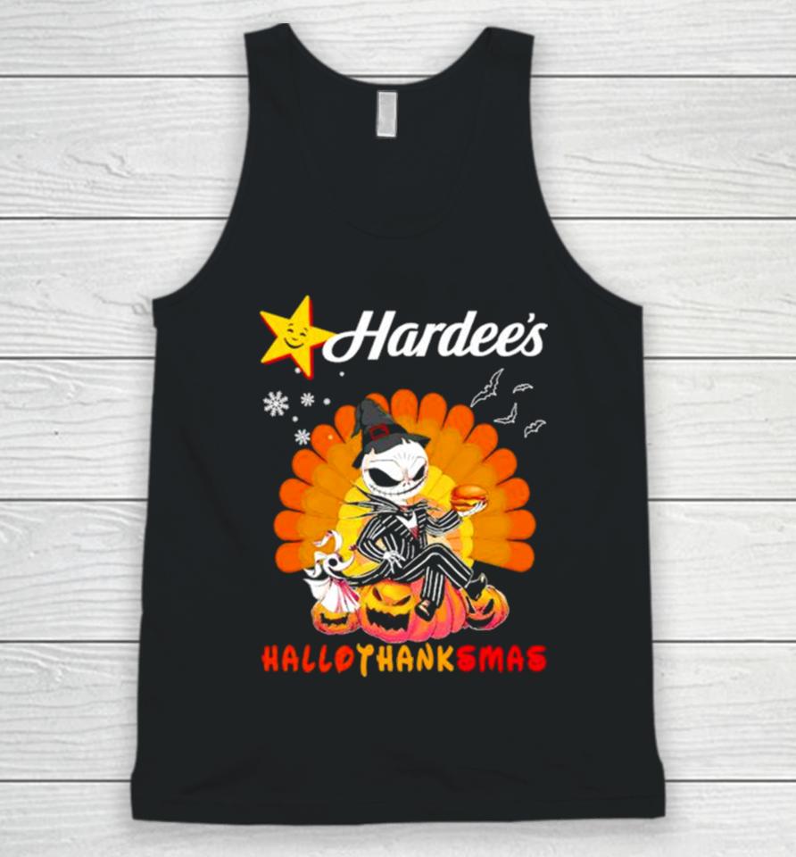 Jack Skellington Hardee’s Hallothanksmas Halloween Unisex Tank Top