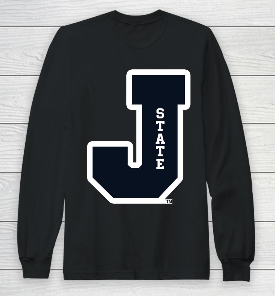 Jackson State Tigers J State Letterman Long Sleeve T-Shirt